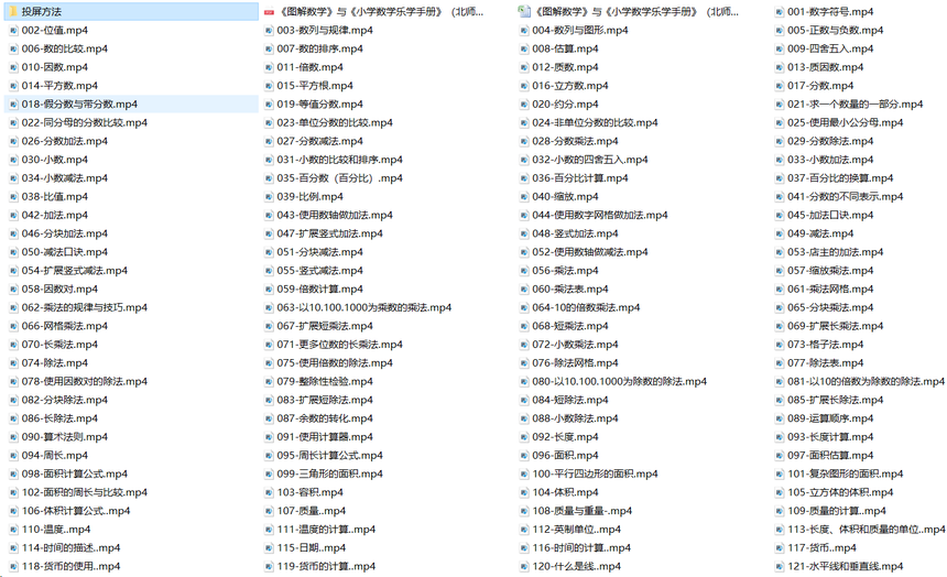 DK图解数学幼小衔接1-6年级动画课程（完整版184集4.7G网盘下载）和全年级思维训练题，清华大学出版社含1-6年级知识点对应网盘下载